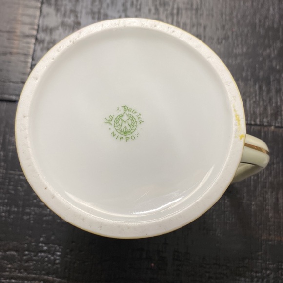 Antique Hand Painted Nippon Covered Floral Porcelain Pitcher Pot! - Picture 5 of 8